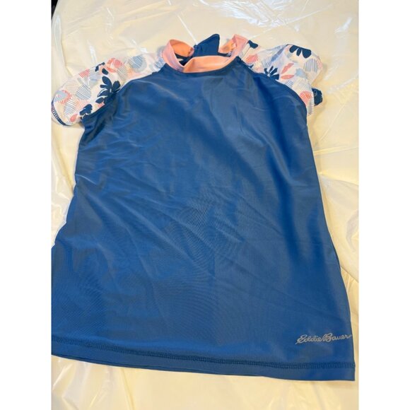 Eddie Bauer Rash Guard Swimsuit Girls Size medium M 10/12 - Picture 1 of 1
